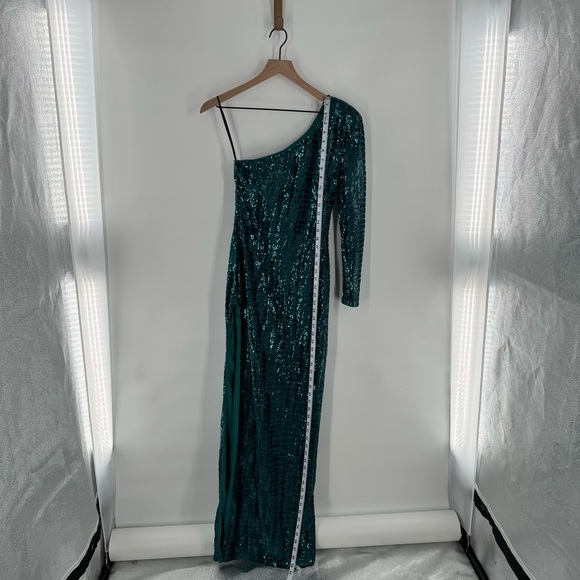 Michael Costello x REVOLVE Rumi Sequin One Arm Gown Size XS - Picture 9 of 9